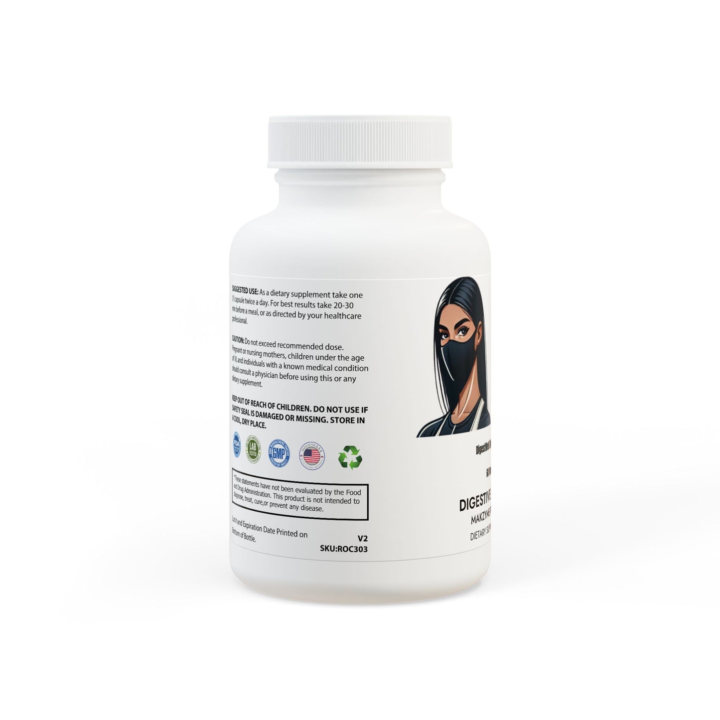 DigestWell Digestive Enzyme Support – 60 Vegetable Capsules